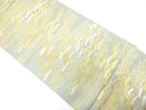 アンティーク　波に笠松模様織り出し袋帯（材料）